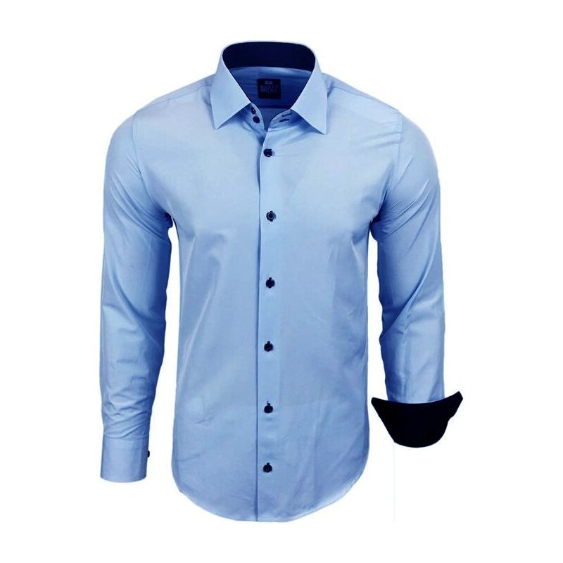 RUSTY NEAL košile pánská R-44 dlouhý rukáv slim fit