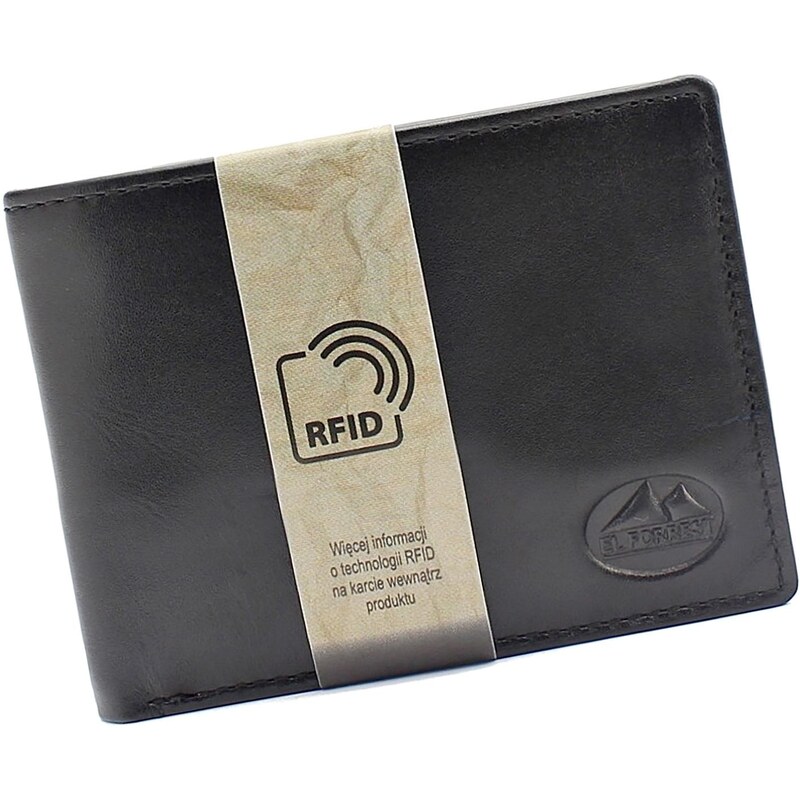 Pánská kožená peněženka EL FORREST 916/A-67 RFID černá