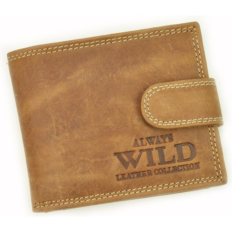 WILD pánská peněženka N0035L-CHM RFID, Cognac 108167758