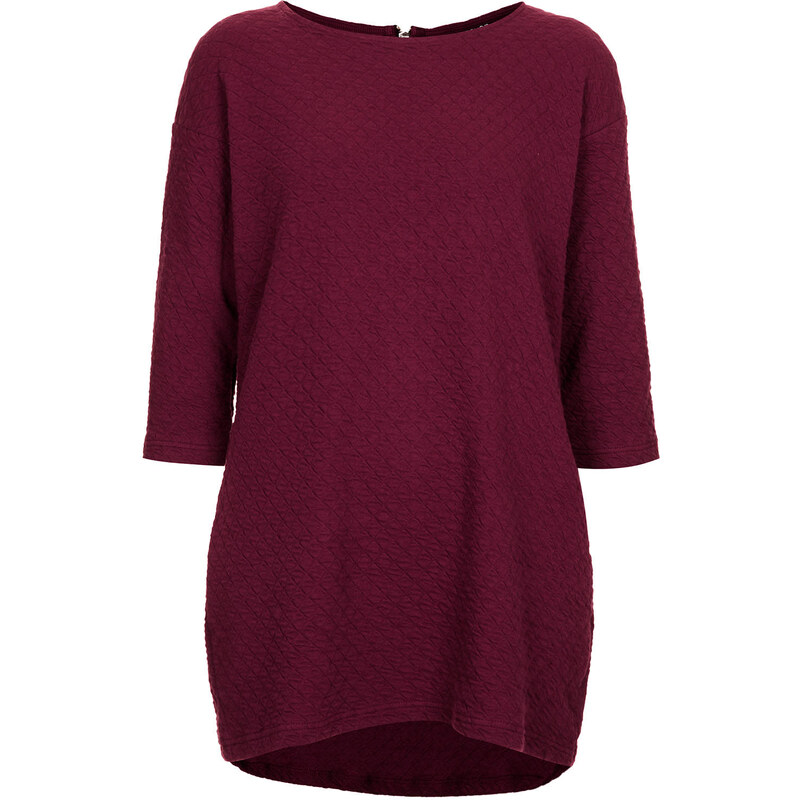 Topshop Quilt Sweat Tunic