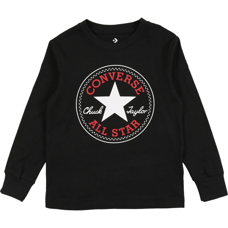 CONVERSE Tričko červená / černá / bílá