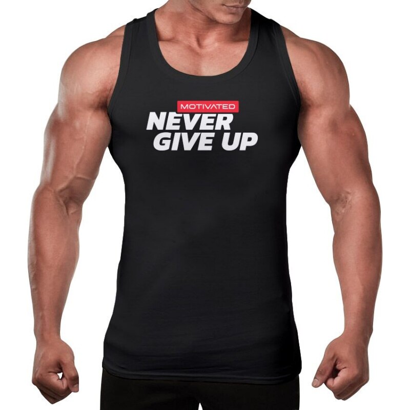 MOTIVATED - Tílko na cvičení Never Give UP 323
