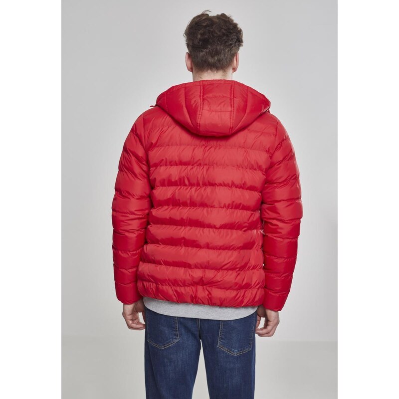 UC Men Basic Bubble Jacket ohnivě červená