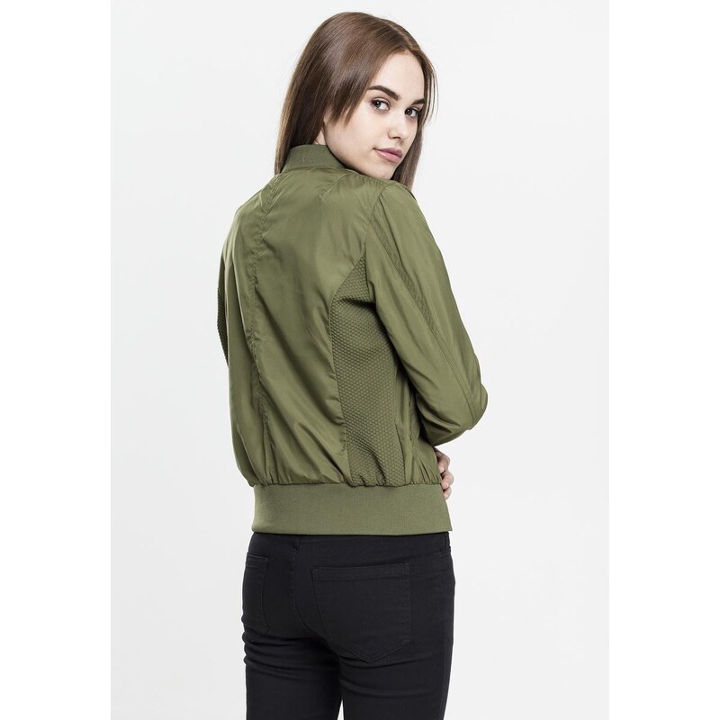 UC Ladies Dámská bunda Light Bomber Jacket olivová