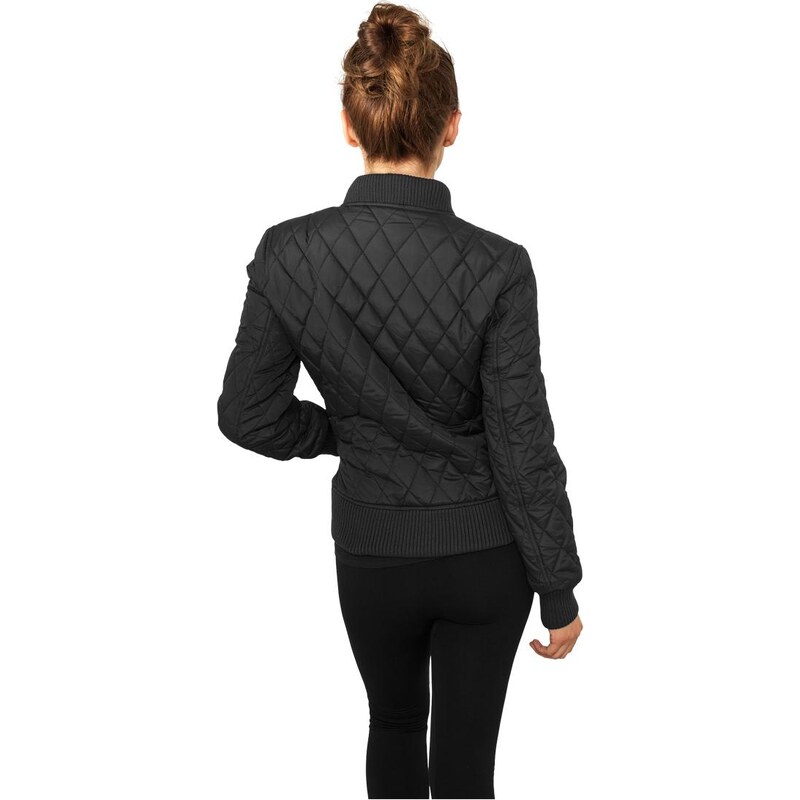 UC Ladies Dámská nylonová bunda Diamond Quilt černá