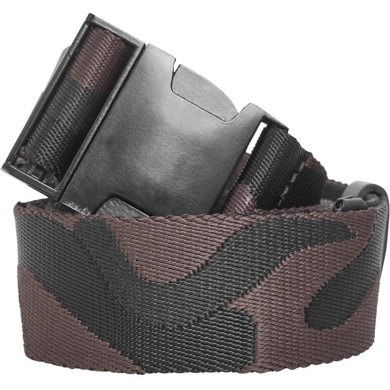 Urban Classics Accessoires Jaquard Camo Belt černo/hnědý