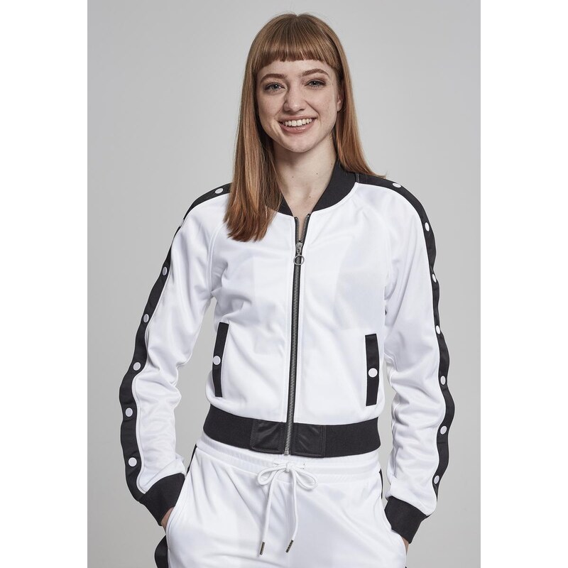 UC Ladies Dámská bunda se zapínáním na knoflík wht/blk/wht