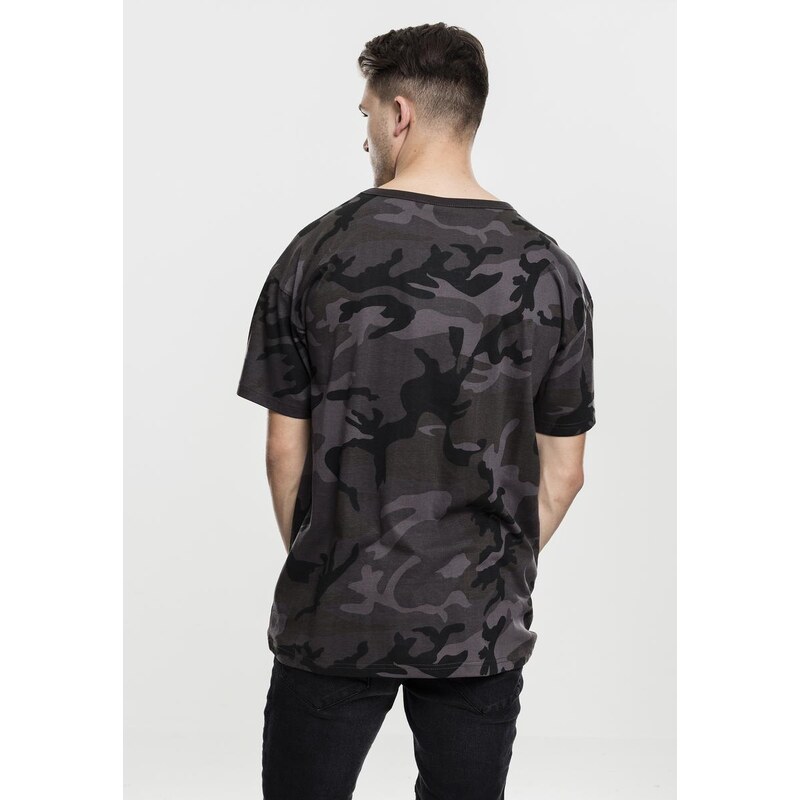 UC Men Camo Oversized tričko tmavé masky