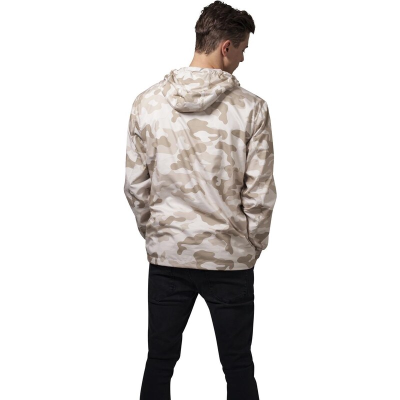 UC Men Camo Pull Over Windbreaker sandcamo