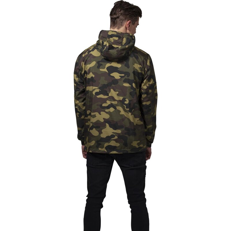 UC Men Camo Pull Over Windbreaker woodcamo