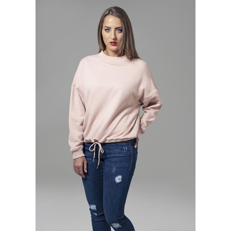 UC Ladies Ladies Oversized Crew světle růže