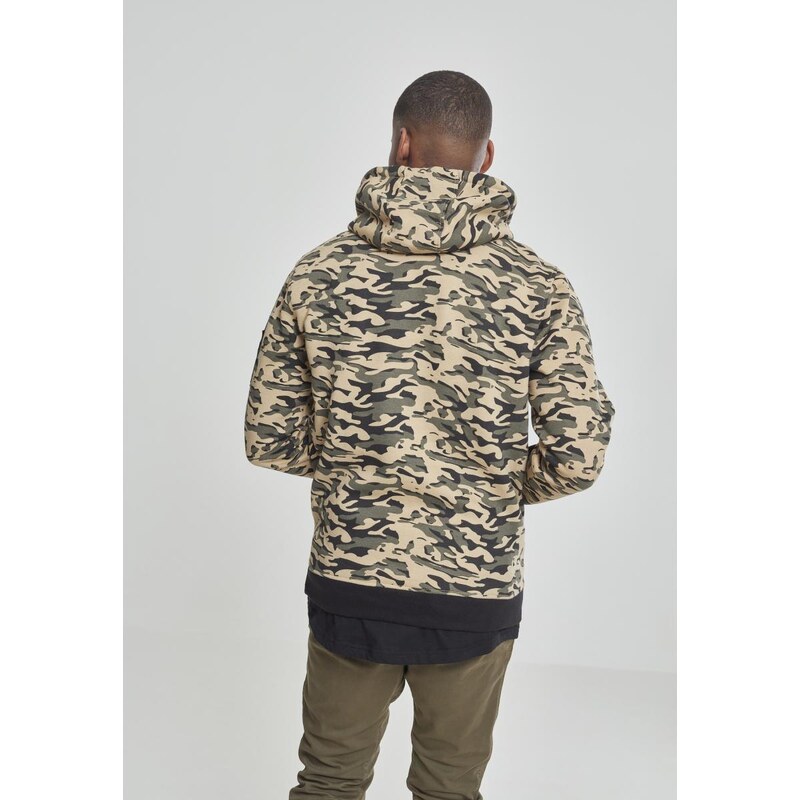 Urban Classics Sweat Camo Bomber Hoody wood camo