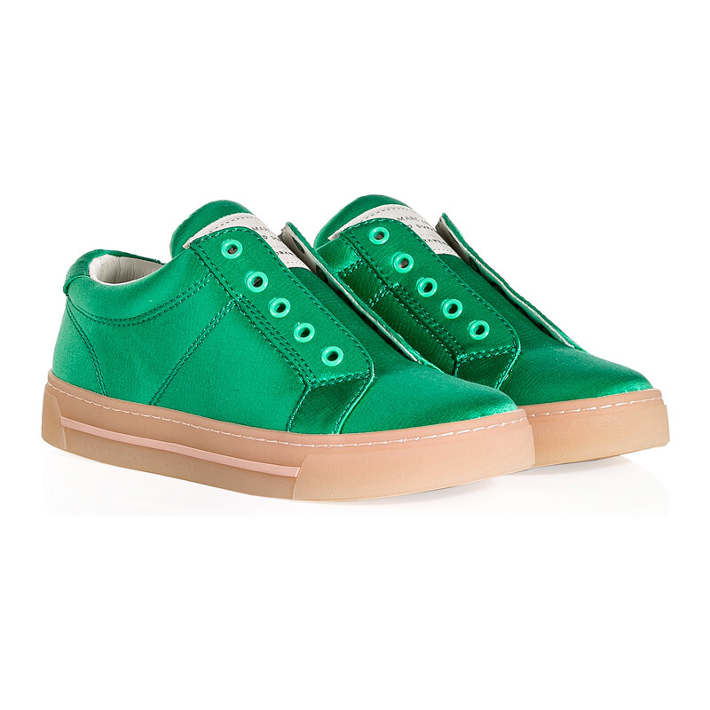Marc by Marc Jacobs Satin Sneakers in Green