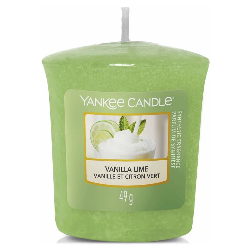 Yankee Candle – votivní svíčka Vanilla Lime (Vanilka s limetkou), 49 g