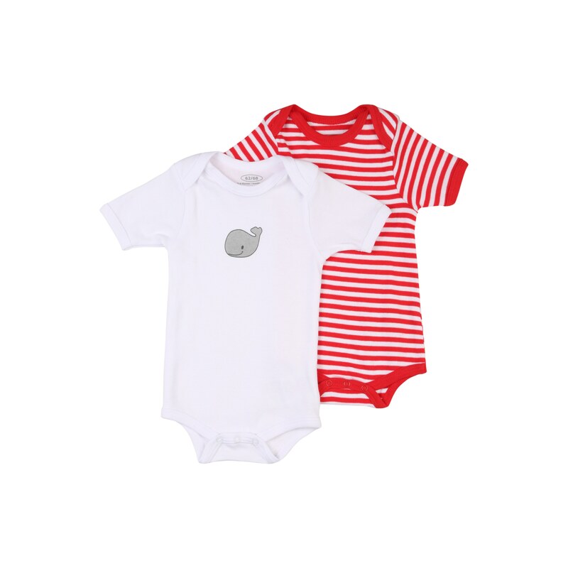 PLAYSHOES Dupačky/body šedá / červená / bílá