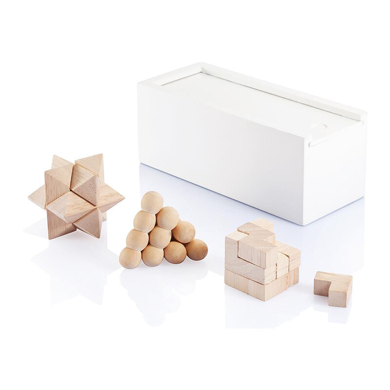 Set hlavolamů v dřevěném boxu, XD Design