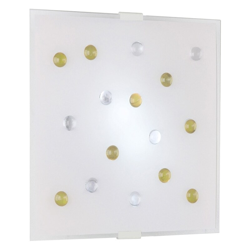 Eglo EGLO 87311 - Nástěnné stropní svítidlo SANTIAGO 1 2xE14/40W žlutá/bílá EG87311