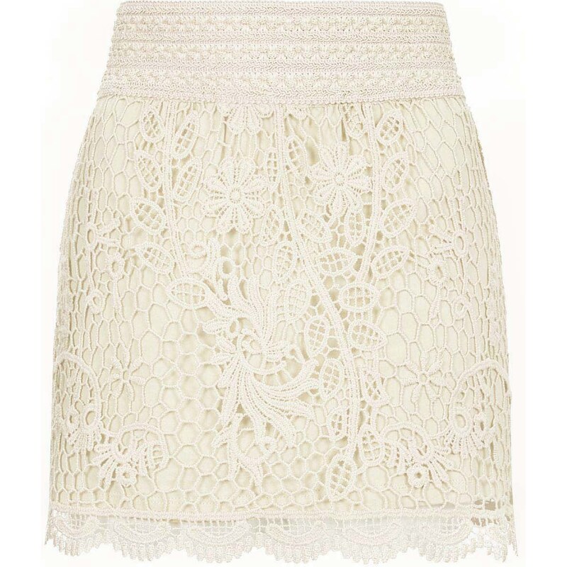 Topshop Crochet Mini Skirt