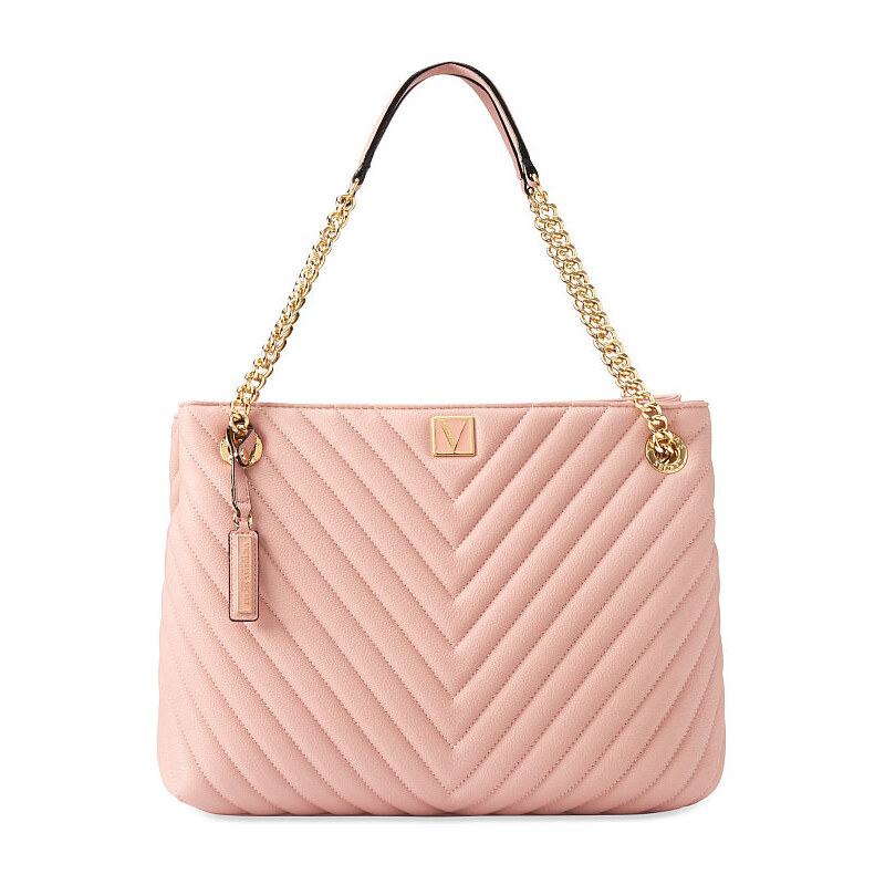 Victoria's Secret elegantní růžová taška přes rameno The Victoria Shoulder Tote