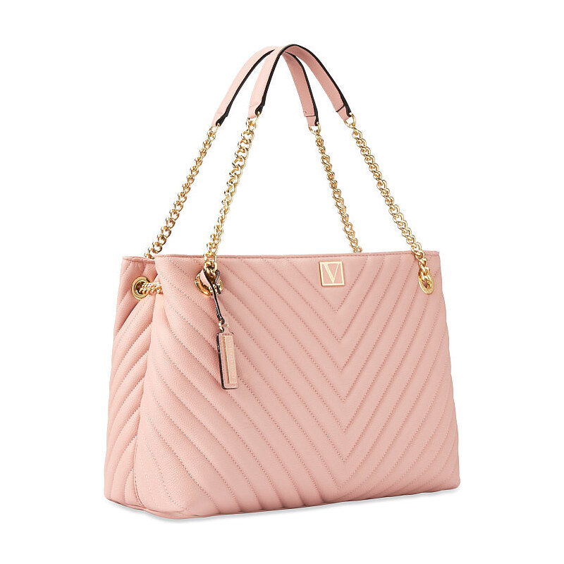 Victoria's Secret elegantní růžová taška přes rameno The Victoria Shoulder Tote