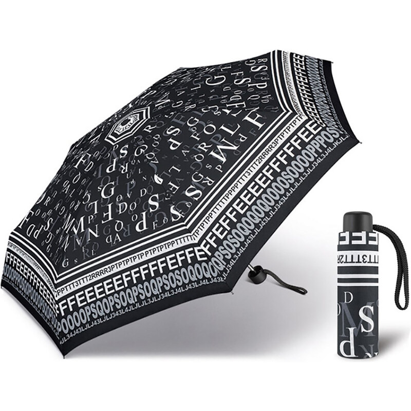 Happy Rain Petito Letters dámský skládací mini deštník