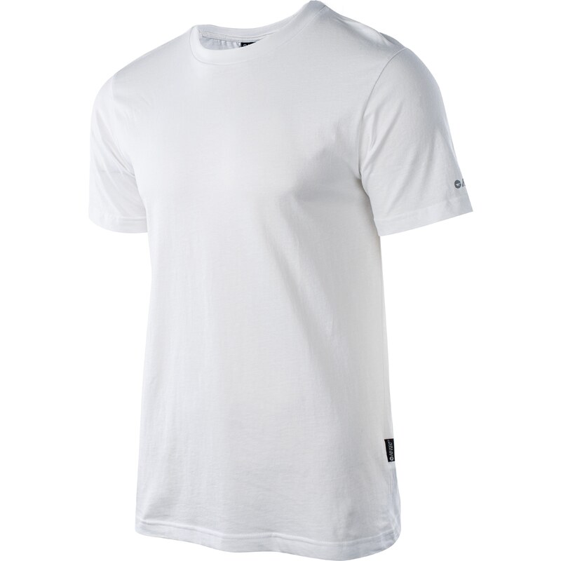 HI-TEC Plain - bavlněné pánské tričko (bílé)