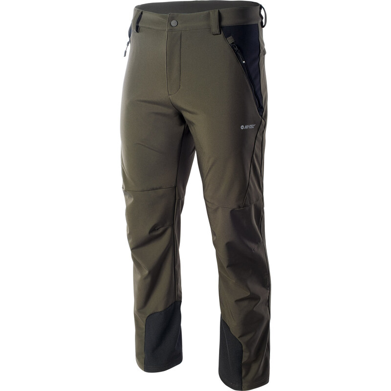 HI-TEC Astoni - pánské softshellové kalhoty (olivové)