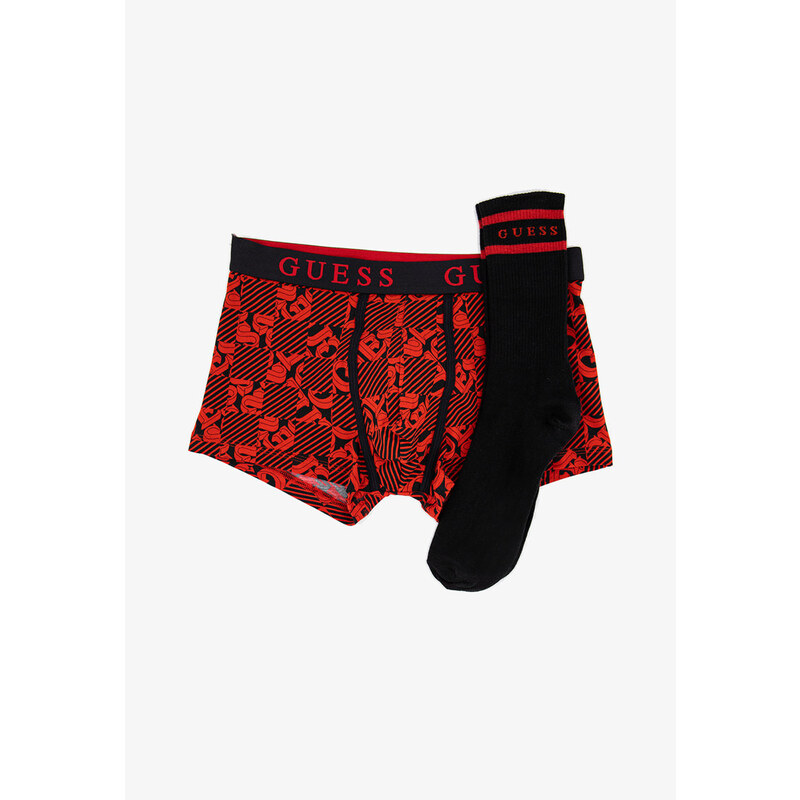 Pánský set boxerky a ponožky U0BG19JR003 - F225 - vícebarevná - Guess