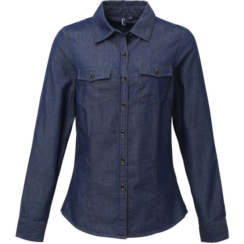 Premier Dámská džínová košile Jeans stitch – 114856795