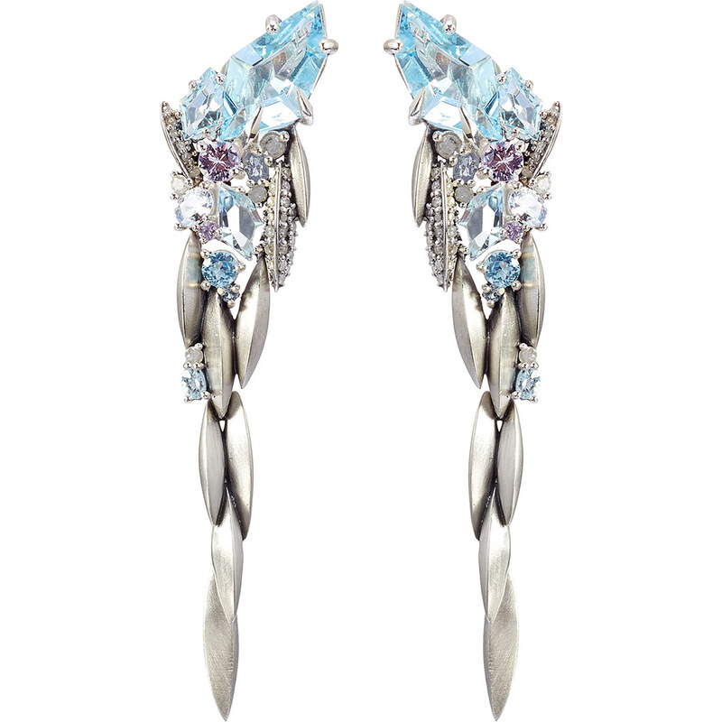 Alexis Bittar Cool Heather Marquis Cascade Post Earrings