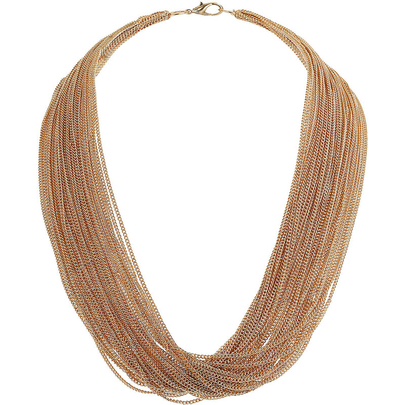 Topshop Fine Layer Multirow Necklace