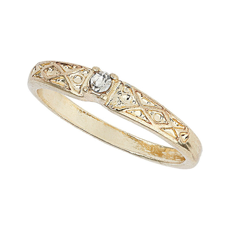 Topshop Engraved Stone Ring