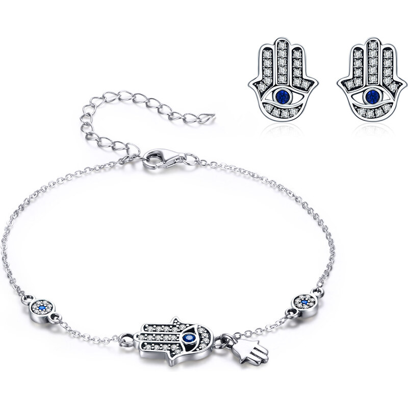 Royal Fashion nastavitelný náramek Hamsa symbol ochrany SCB079