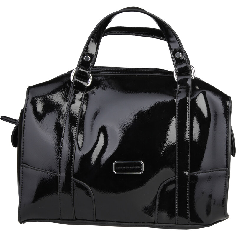 Luxusní lakovaná kabelka Benetton / Klee - černá univerzální