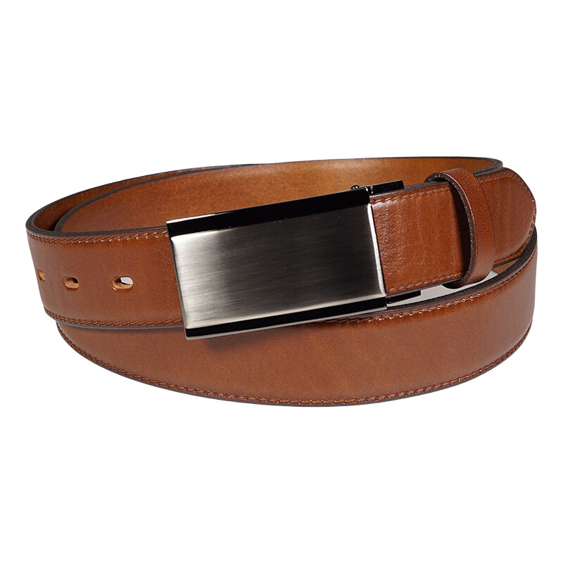 Pánský kožený opasek Penny Belts Antonio hnědý