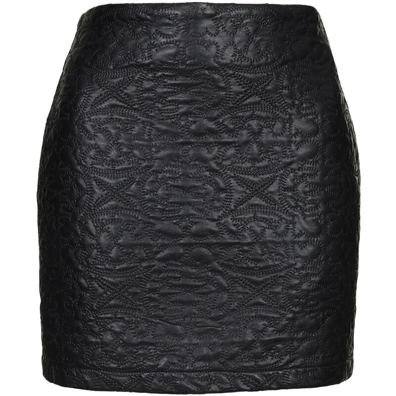 Topshop **Faux Leather Mini Skirt by Goldie