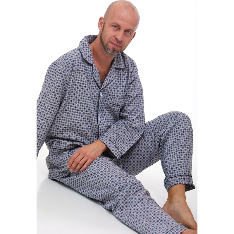 Naspani Pánské pyžamo teplé 1P0994