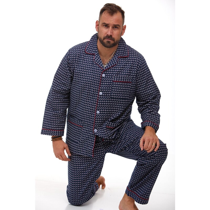 Naspani Pánské pyžamo teplé 1P0996