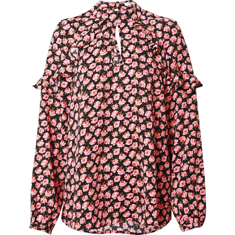 GLAMOROUS Tunika zelená / pink / růžová / černá