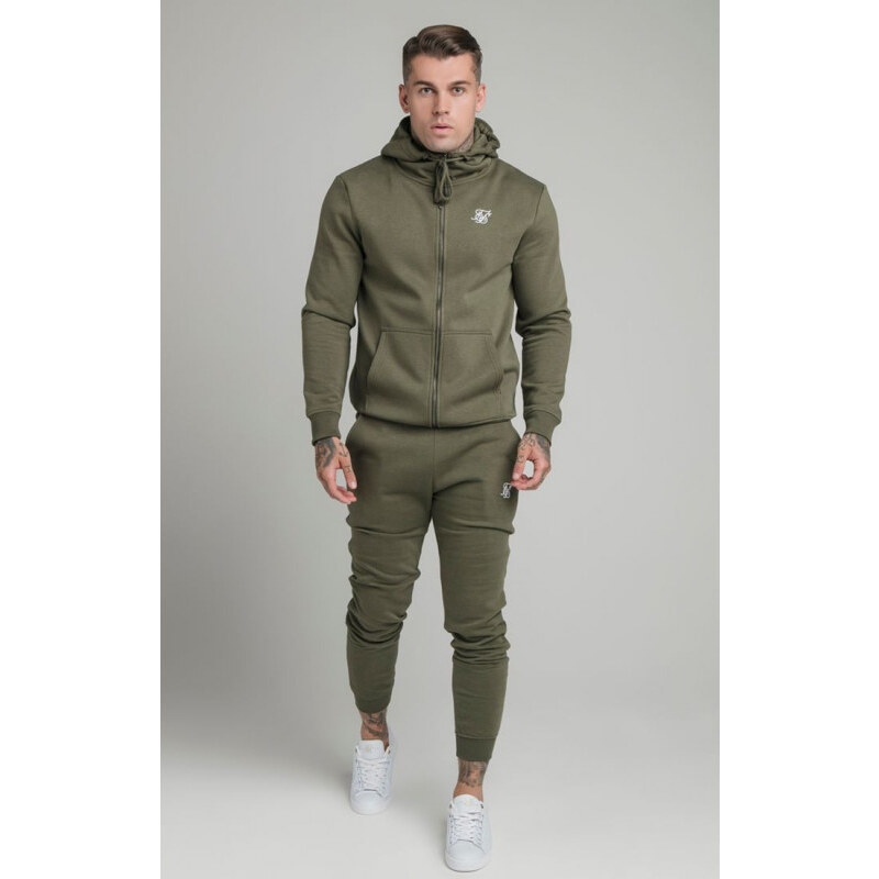 Sik Silk SIKSILK P nsk khaki tepl kov souprava ZIP THROUGH