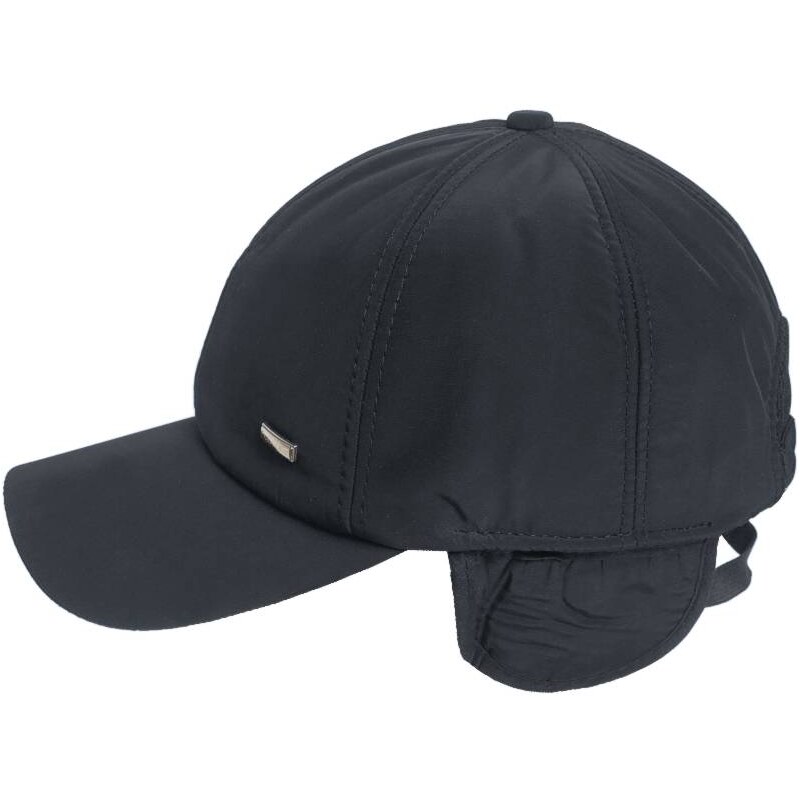 TifanTEX Zimní kšiltovka na uši SPORT černá