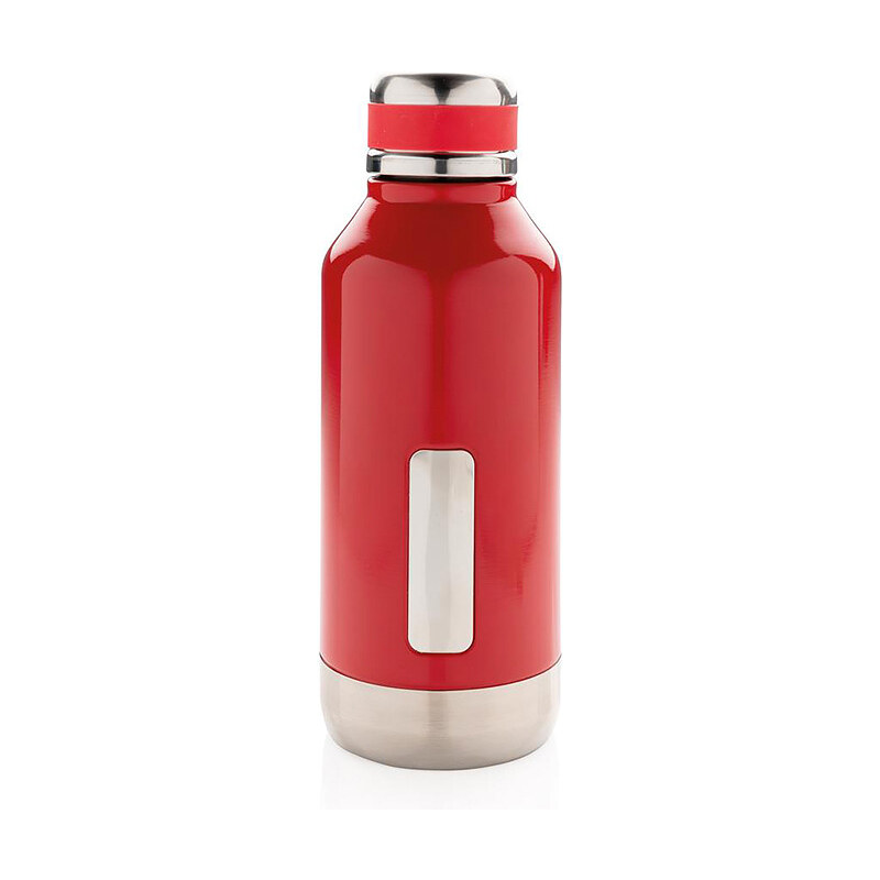 Nepropustná vakuová lahev z nerezové oceli, 500 ml, XD Design, červená