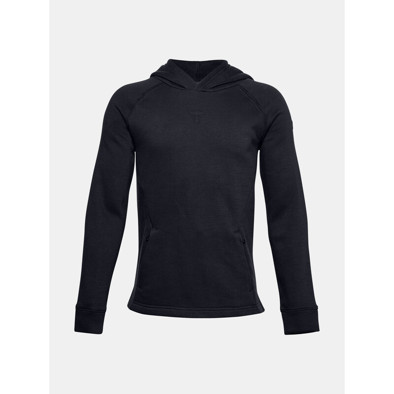 Černá klučičí mMikina Under Armour PJT ROCK CC FLEECE HOODIE