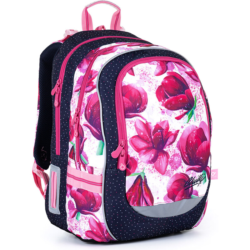 Školní batoh s magnoliemi Topgal CODA 21009