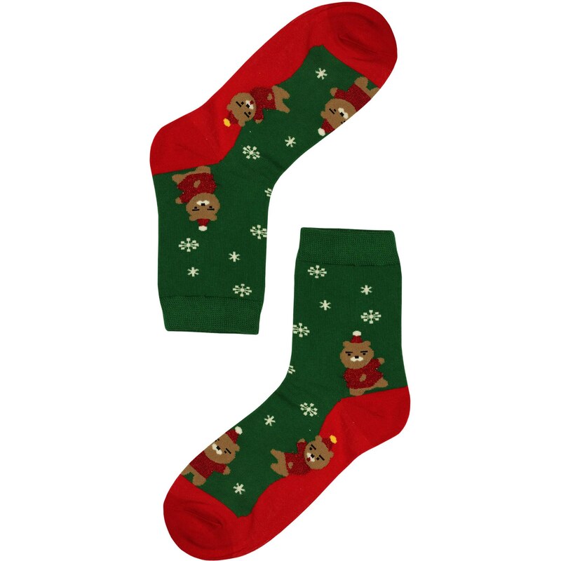 Aura.Via Veselí medvídci dámské vánoční ponožky