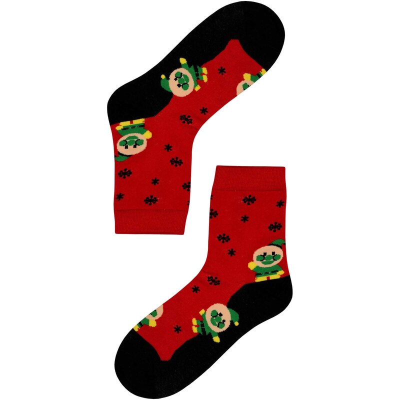 Aura.Via Veselé dámské ponožky vánoční motiv