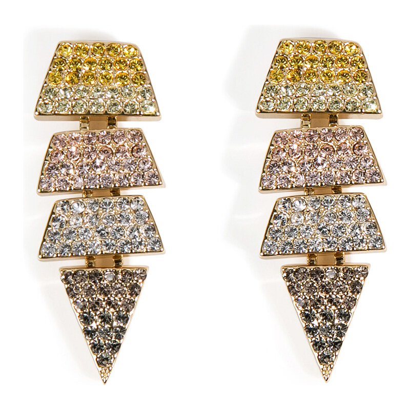 Eddie Borgo Gold-Plated Crystal Encrusted Earrings