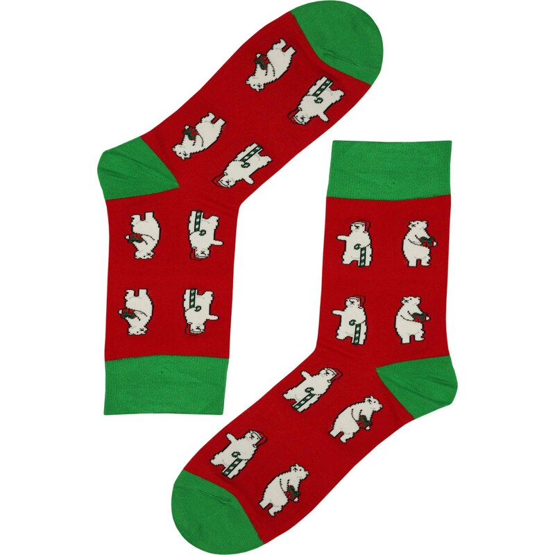 Aura.Via Pánské vánoční ponožky s polárními medvědy