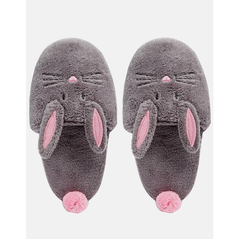 ASOS NIBBLES Rabbit Slippers - Multi