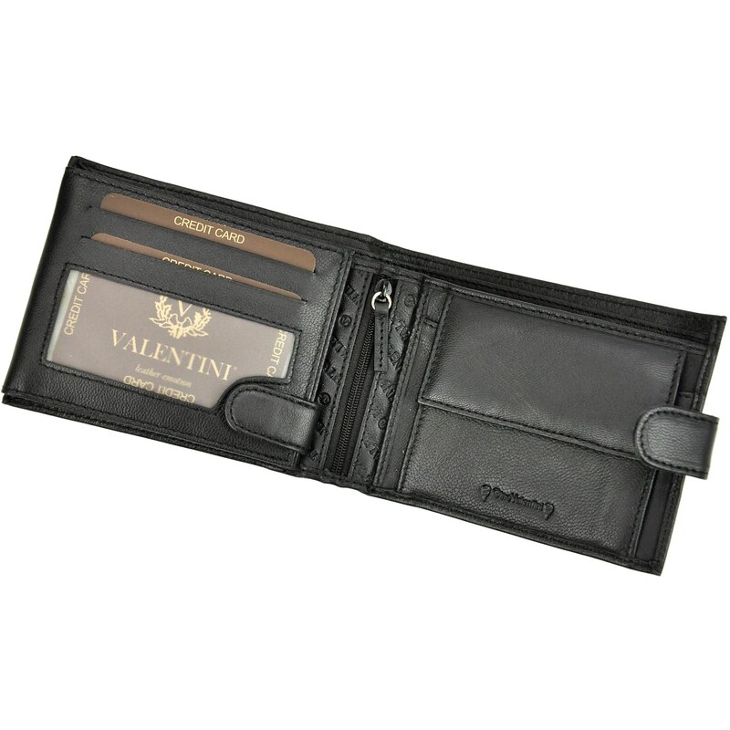 Pánská kožená peněženka Valentini 306 260 černá